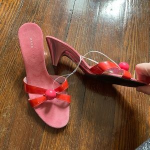 Marc Jacobs vintage pink patent and suede mules size 39 🌸💕